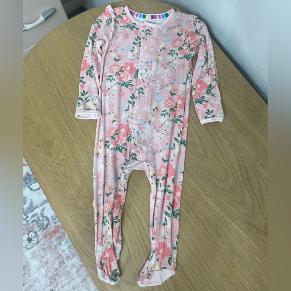 Floral Pink Bodysuit- Magnetic Me
